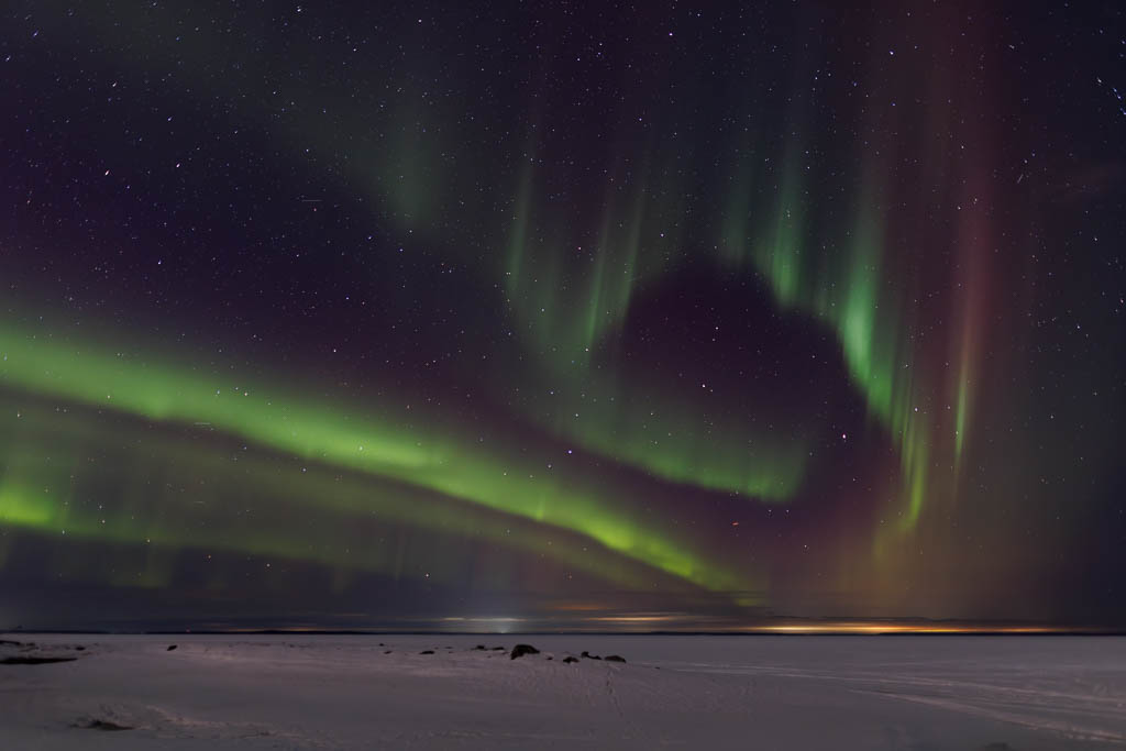 Polarlichter über Nordeuropa